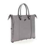 Gabs Leren Shopper G3  Plus  in Silver Rosa Size M