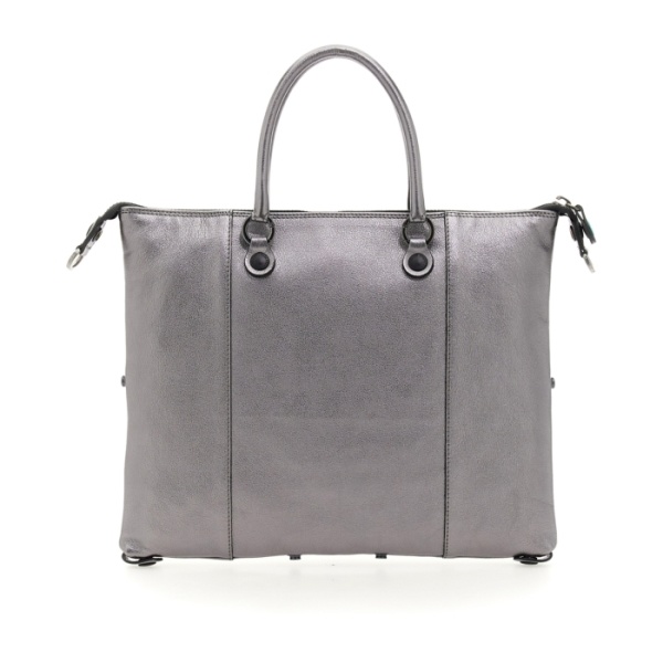 Gabs Leren Shopper G3  Plus  in Silver Rosa Size M