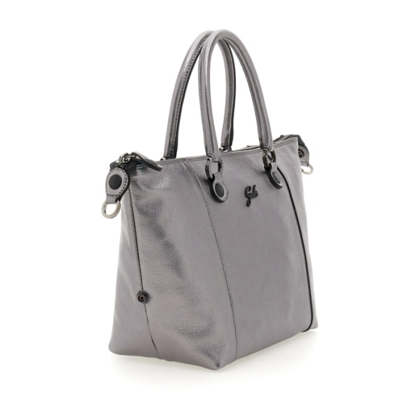 Gabs Leren Shopper G3  Plus  in Silver Rosa Size M