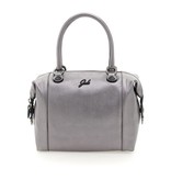 Gabs Leren Shopper G3  Plus  in Silver Rosa Size M