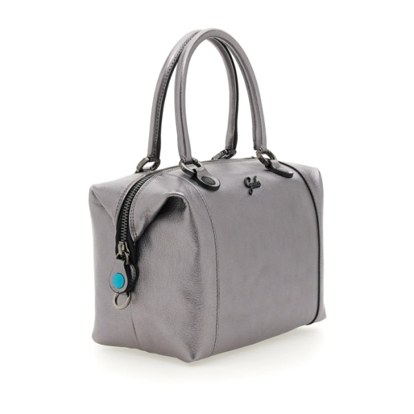 Gabs Leren Shopper G3  Plus  in Silver Rosa Size M