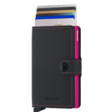 Secrid miniwallet Matte Black-Fuchsia