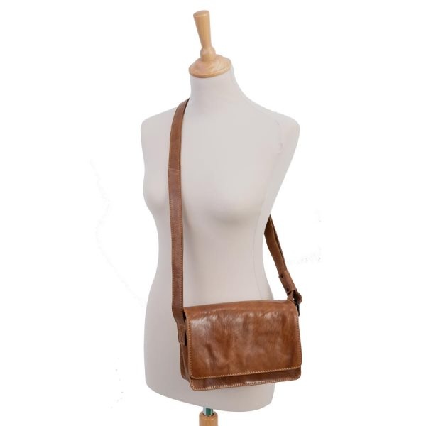 BOSBOOM REAL LEATHER BAGS Leren schoudertas Torrata 71034