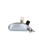 LouLou Etui voor pennen, sleutels of bril in zilver leer