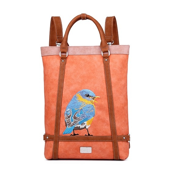 Hi Di Hi Bluebird Orange 04 Handbag/Backpack