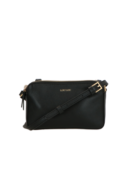 LouLou Sue, kleine leren crossbody black LouLou Sue, kleine leren crossbody black