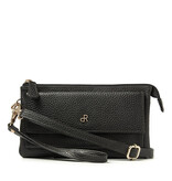 H. J. de Rooy leren schoudertasje/clutch 1103753 black