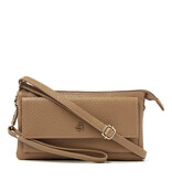 H. J. de Rooy leren schoudertasje/clutch 1103753 burro