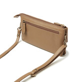 H. J. de Rooy leren schoudertasje/clutch 1103753 burro