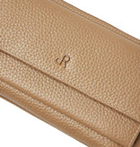 H. J. de Rooy leren schoudertasje/clutch 1103753 burro