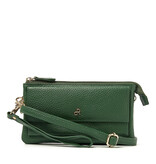 H. J. de Rooy leren schoudertasje/clutch 1103753  Green H. J. de Rooy leren schoudertasje/clutch 1103753  Green