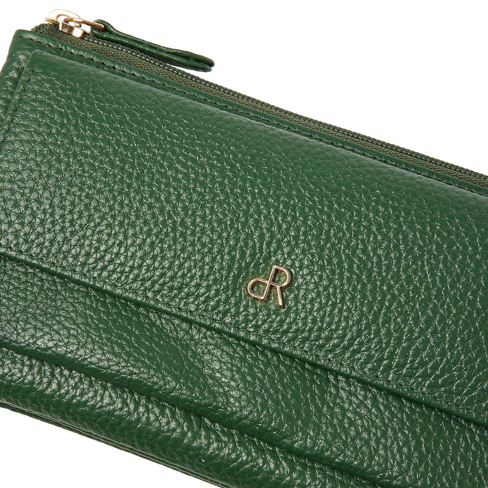 H. J. de Rooy leren schoudertasje/clutch 1103753  Green