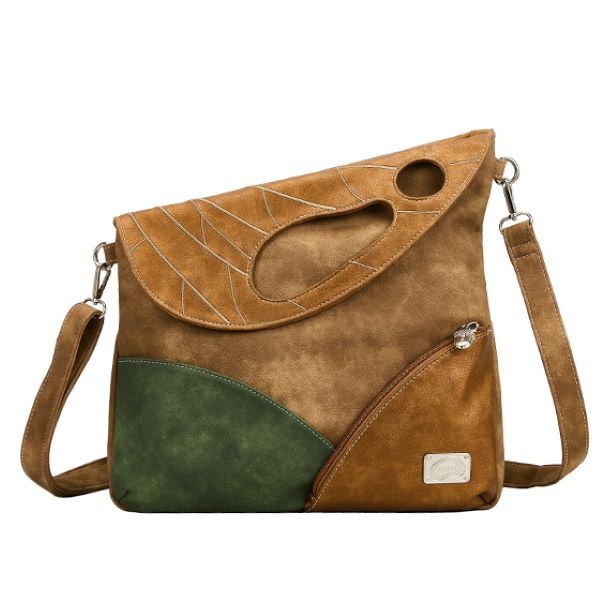 Hi Di Hi Schoudertas LEAF Brown/Bronze