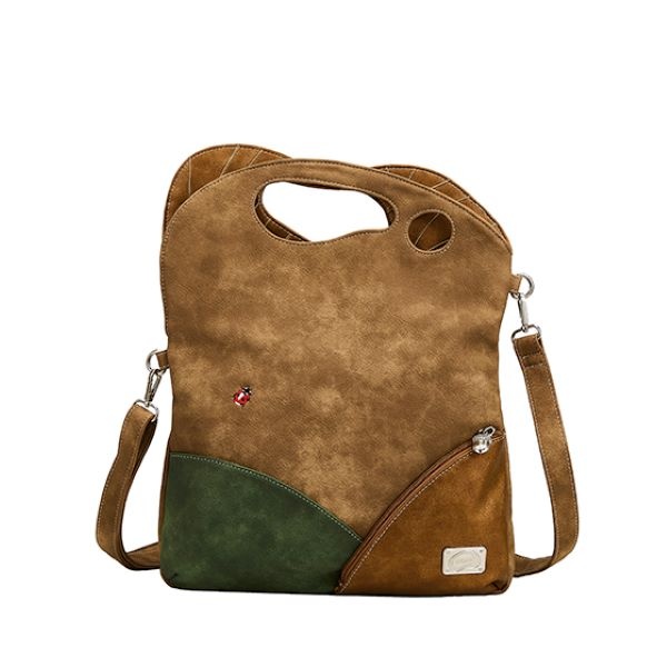 Hi Di Hi Schoudertas LEAF Brown/Bronze