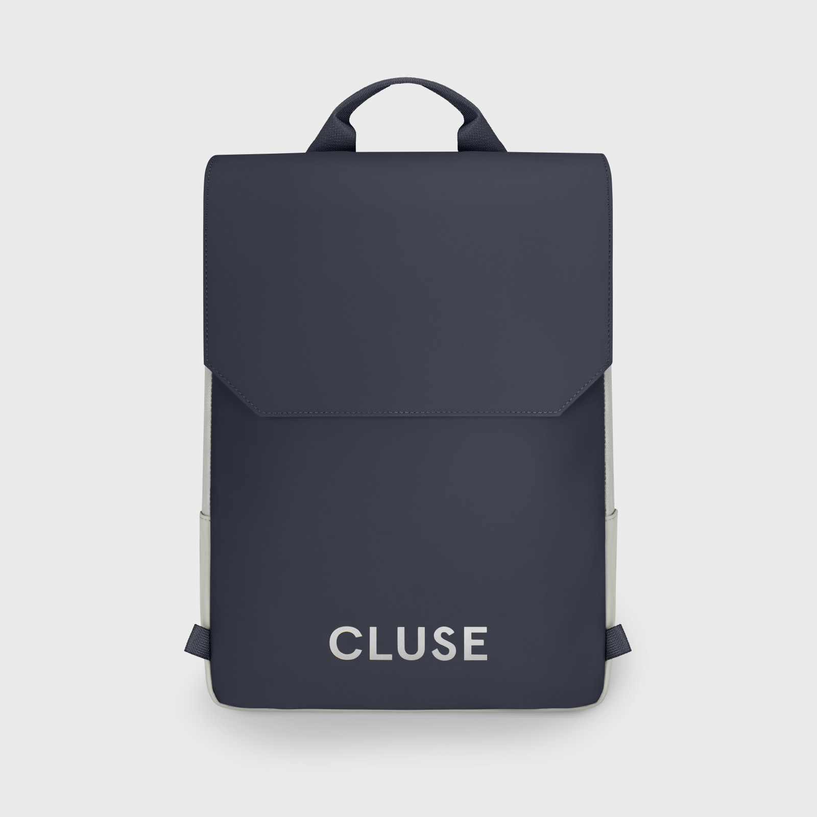 CLUSE Réversible Backpack, Light Grey Navy, Silver Colour