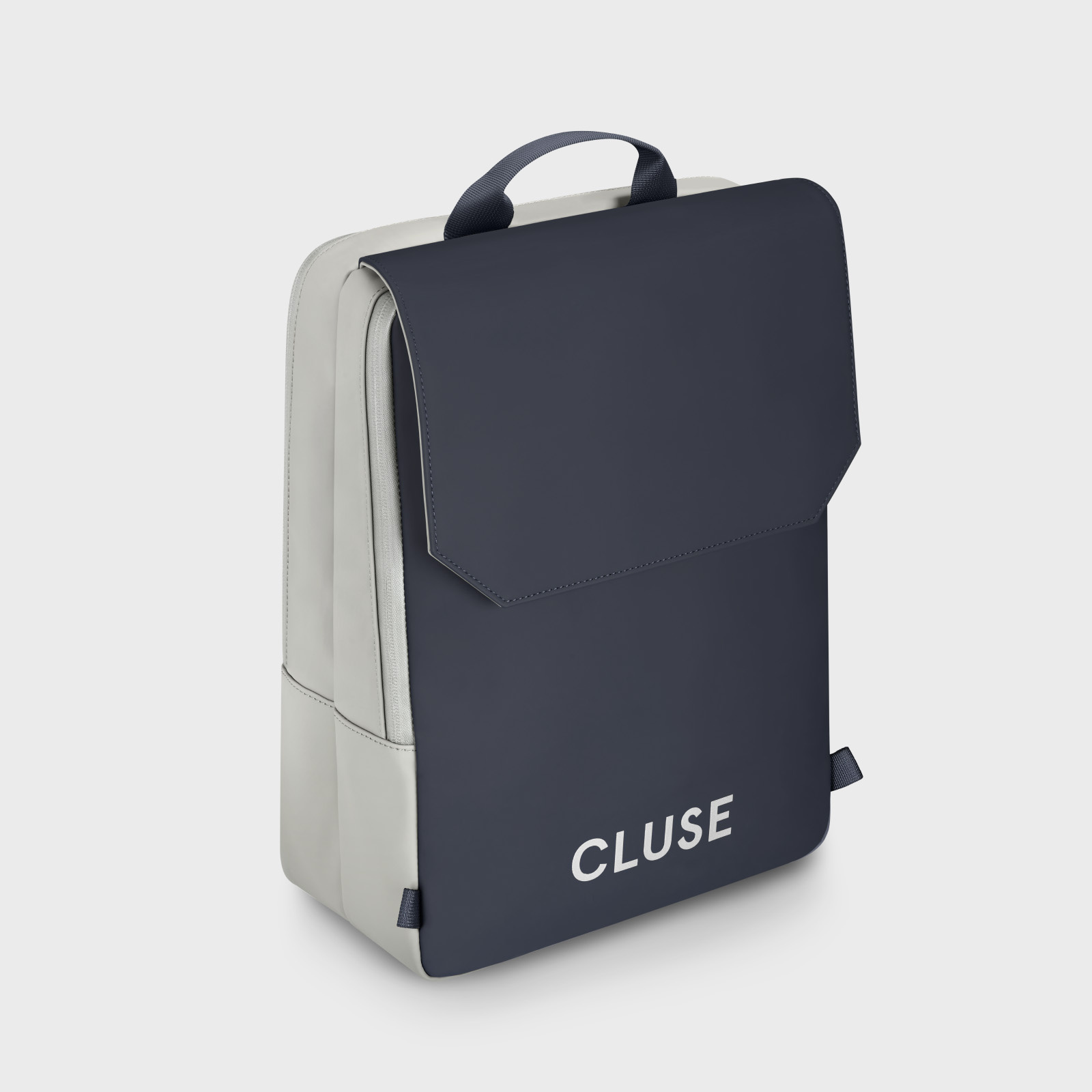 CLUSE Réversible Backpack, Light Grey Navy, Silver Colour