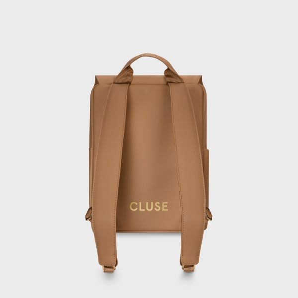 CLUSE Nuitée Petite Backpack, Camel, Gold Colour