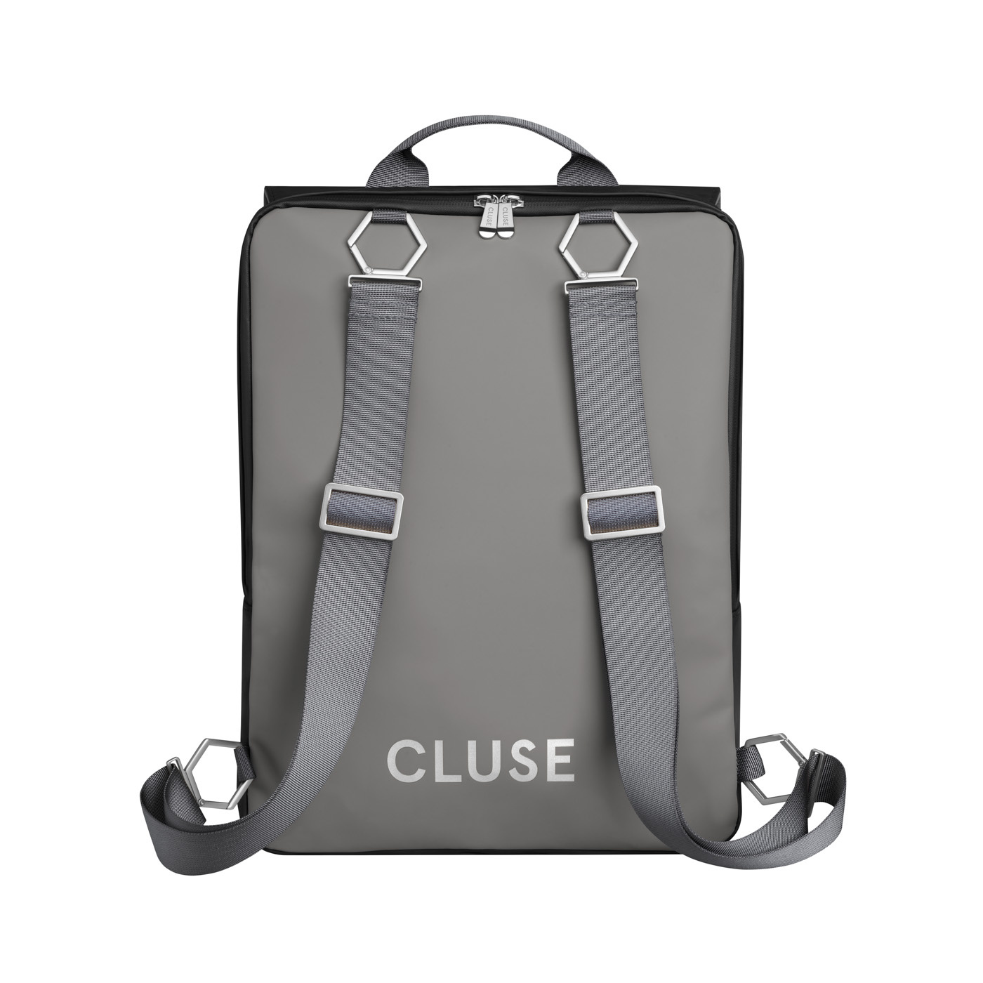 CLUSE Le Réversible Backpack, Black Grey, Gold Colour