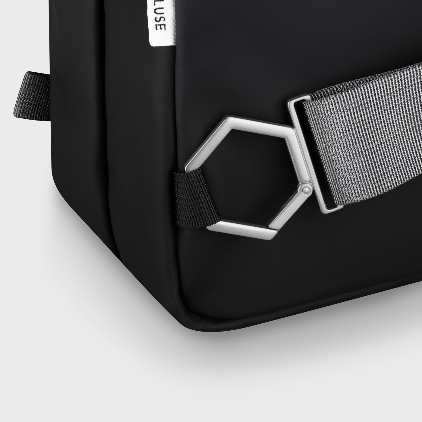 CLUSE Le Réversible Backpack, Black Grey, Gold Colour