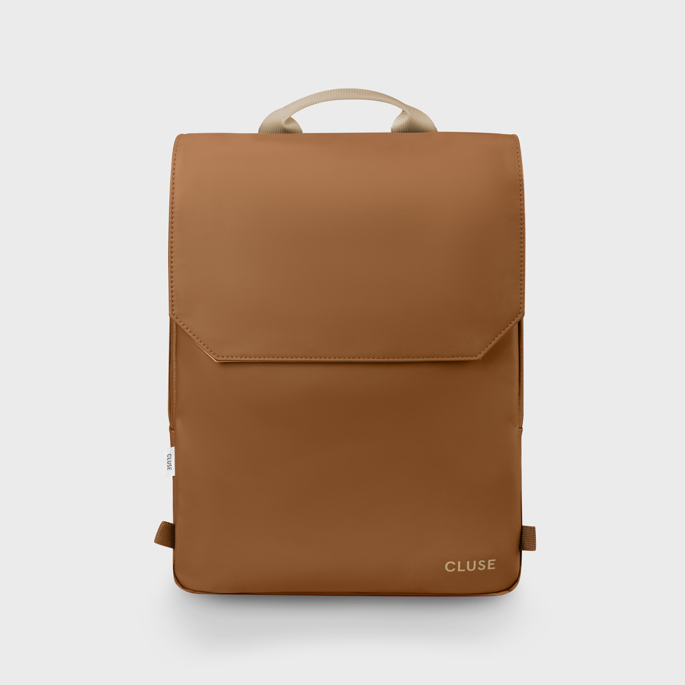 CLUSE Le Réversible Backpack, Camel Beige, Gold Colour