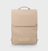 CLUSE Le Réversible Backpack, Camel Beige, Gold Colour