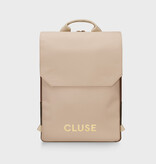 CLUSE Le Réversible Backpack, Metallic Brown Beige, Gold Colour