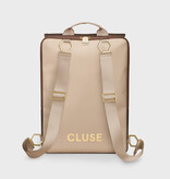CLUSE Le Réversible Backpack, Metallic Brown Beige, Gold Colour