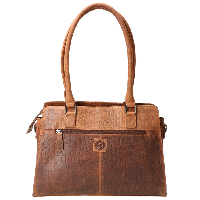 Revival Premium Bags Leren  damestas  UR 980 Croco Brown