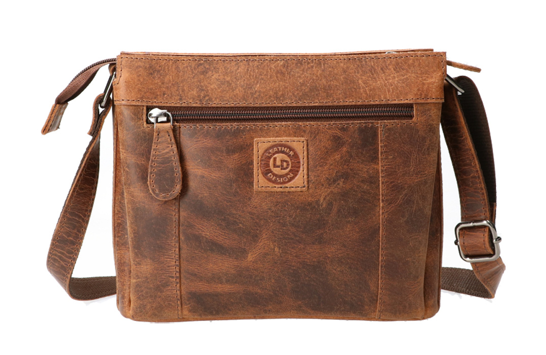 Revival Premium Bags leren Ritstasje klein UR 1094 H