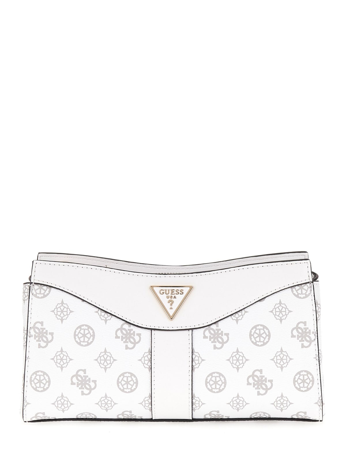 Guess Schoudertas Dorys crossbody tas white logo