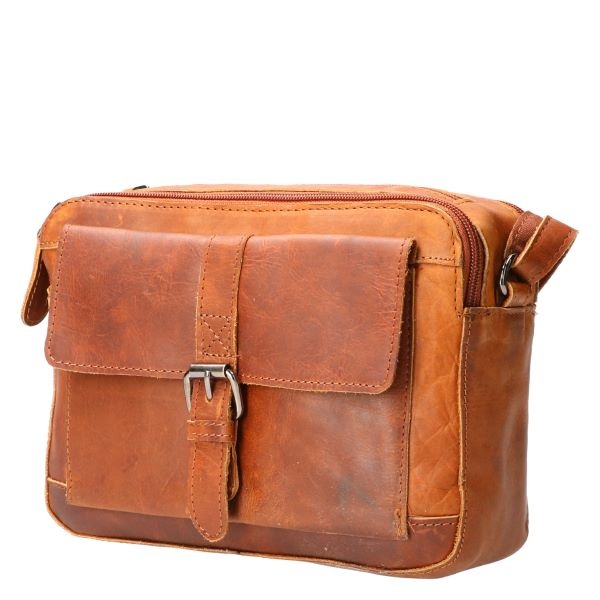 Revival Premium Bags Leren  schoudertas UR 1003 Natural