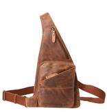 Revival Premium Bags  Leren crossbody Slingband UR 4000 Hunter Brown