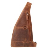Revival Premium Bags  Leren crossbody Slingband UR 4000 Hunter Brown