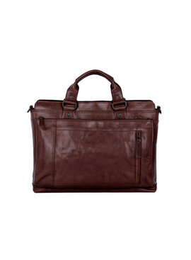 Spikes and Sparrow Leren laptop businesstas 14 inch Bennie