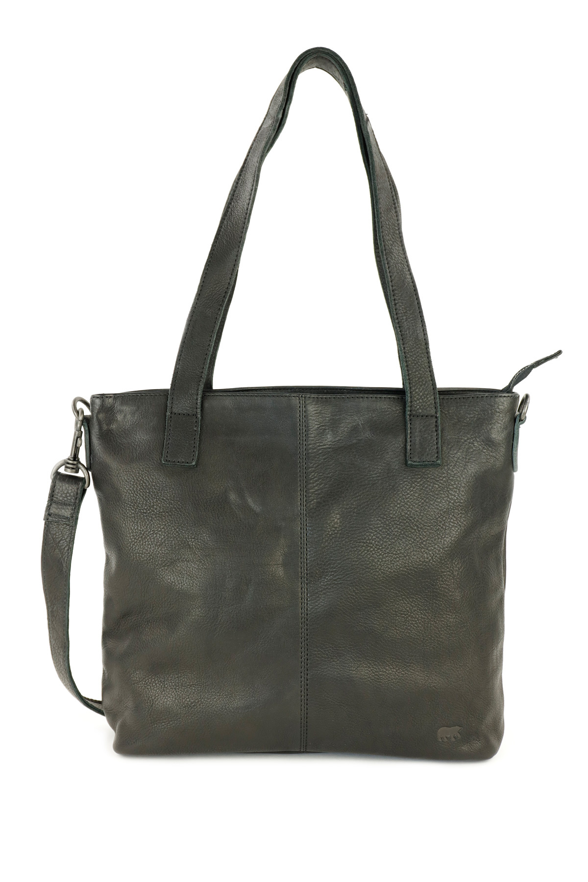 Bear Design Leren Hand-/schoudertas 'Jilke'