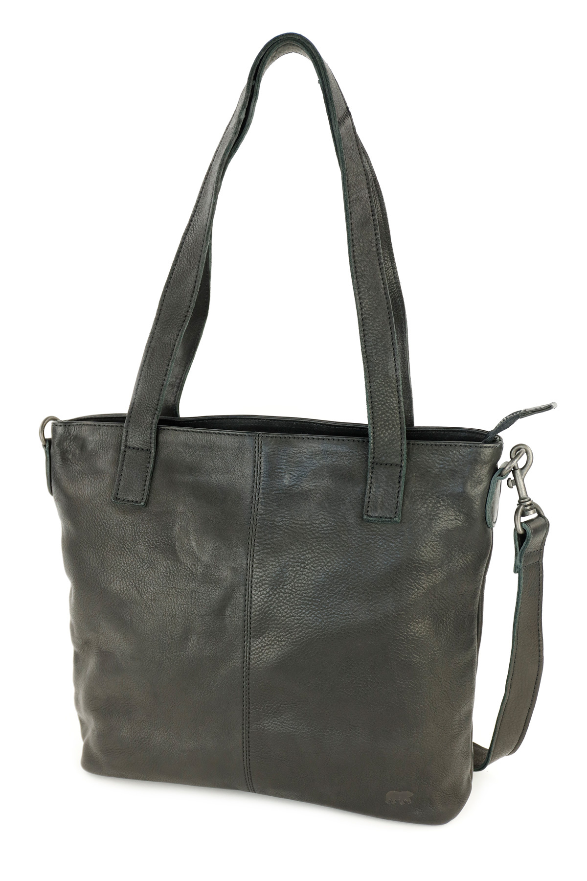 Bear Design Leren Hand-/schoudertas 'Jilke'