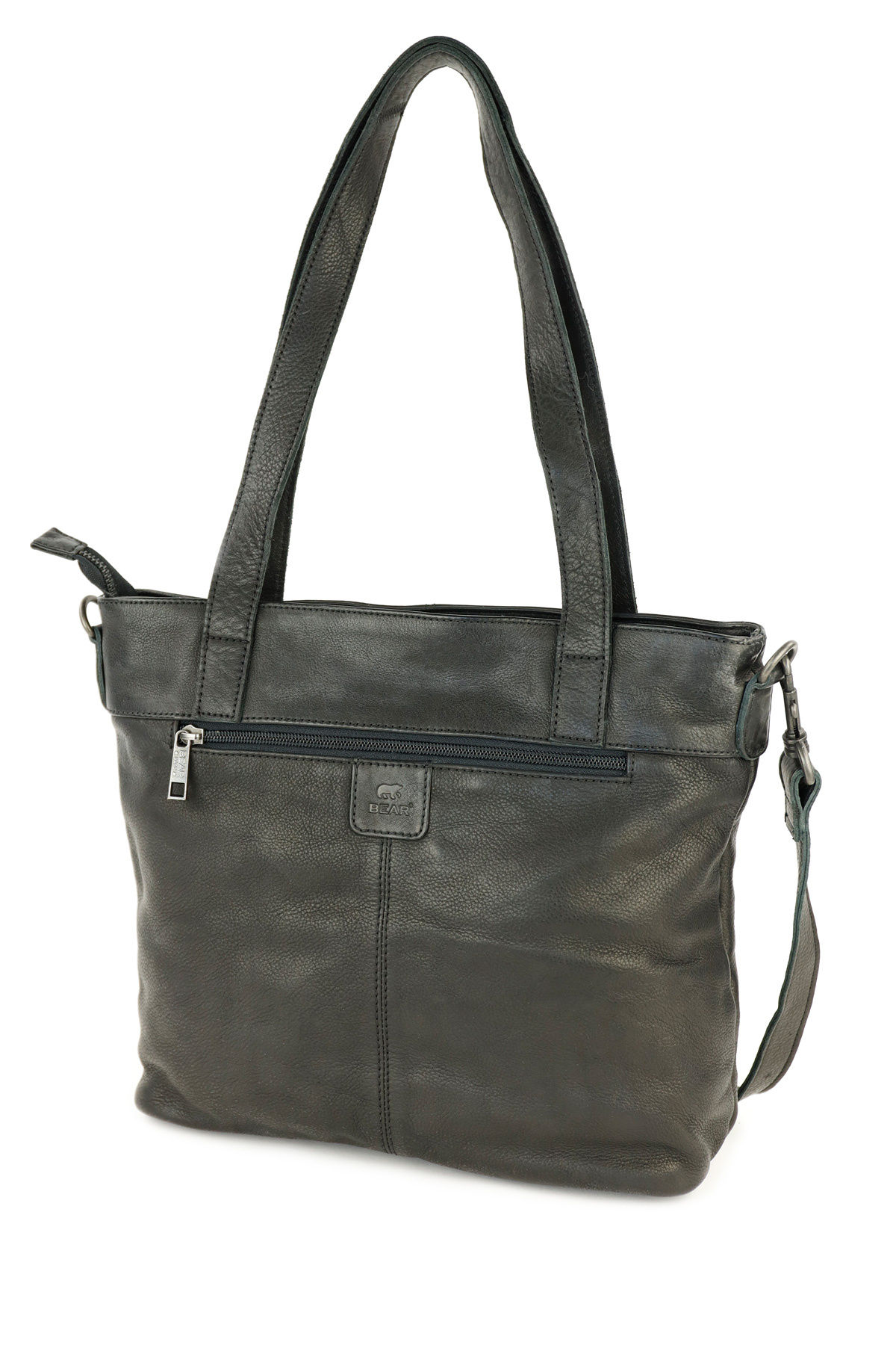 Bear Design Leren Hand-/schoudertas 'Jilke'