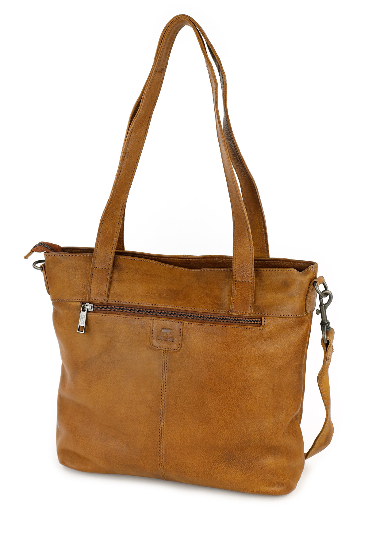 Bear Design Leren Hand-/schoudertas 'Jilke'