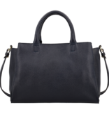 LouLou Dames leren schoudertas Vera Dark Blue