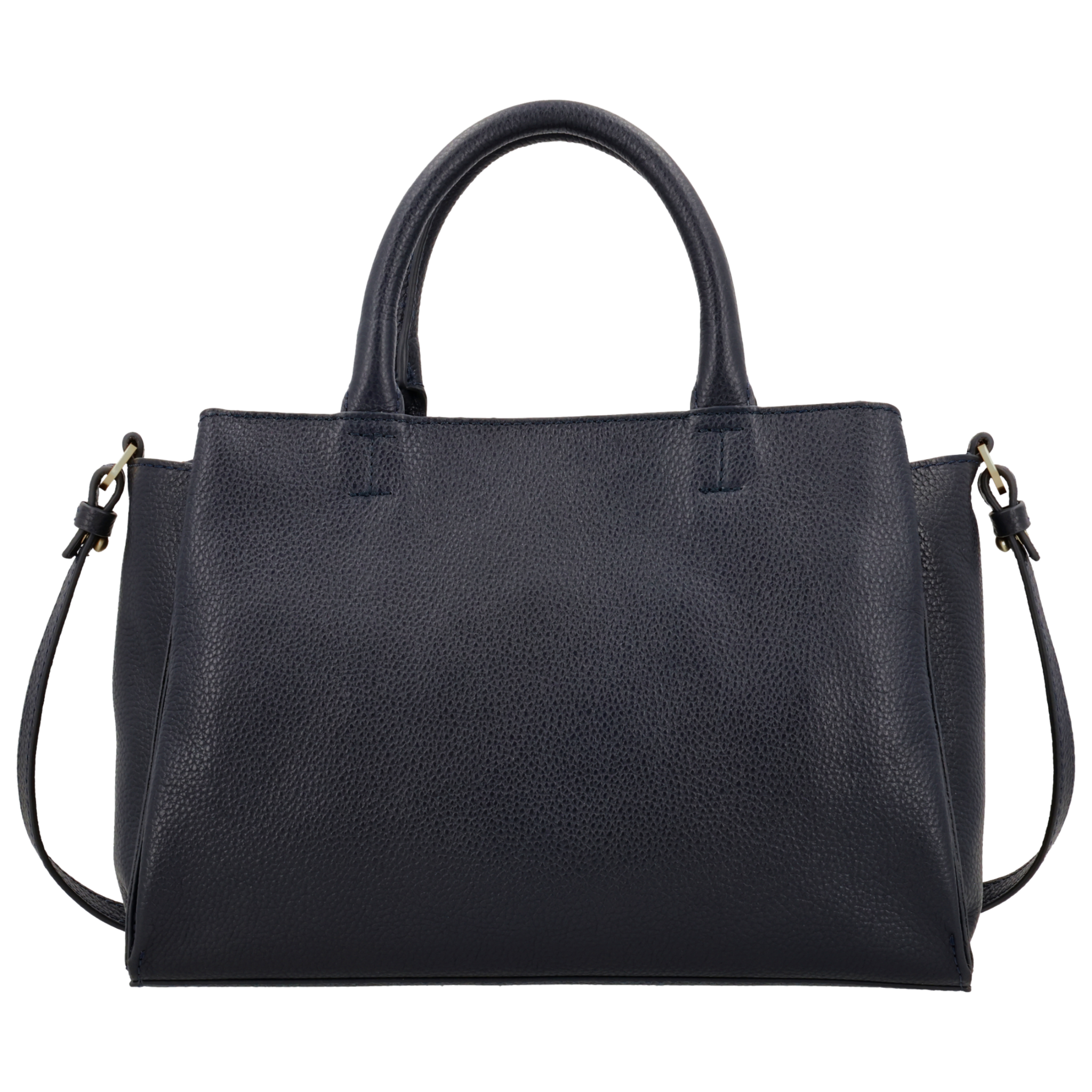 LouLou Dames leren schoudertas Vera Dark Blue