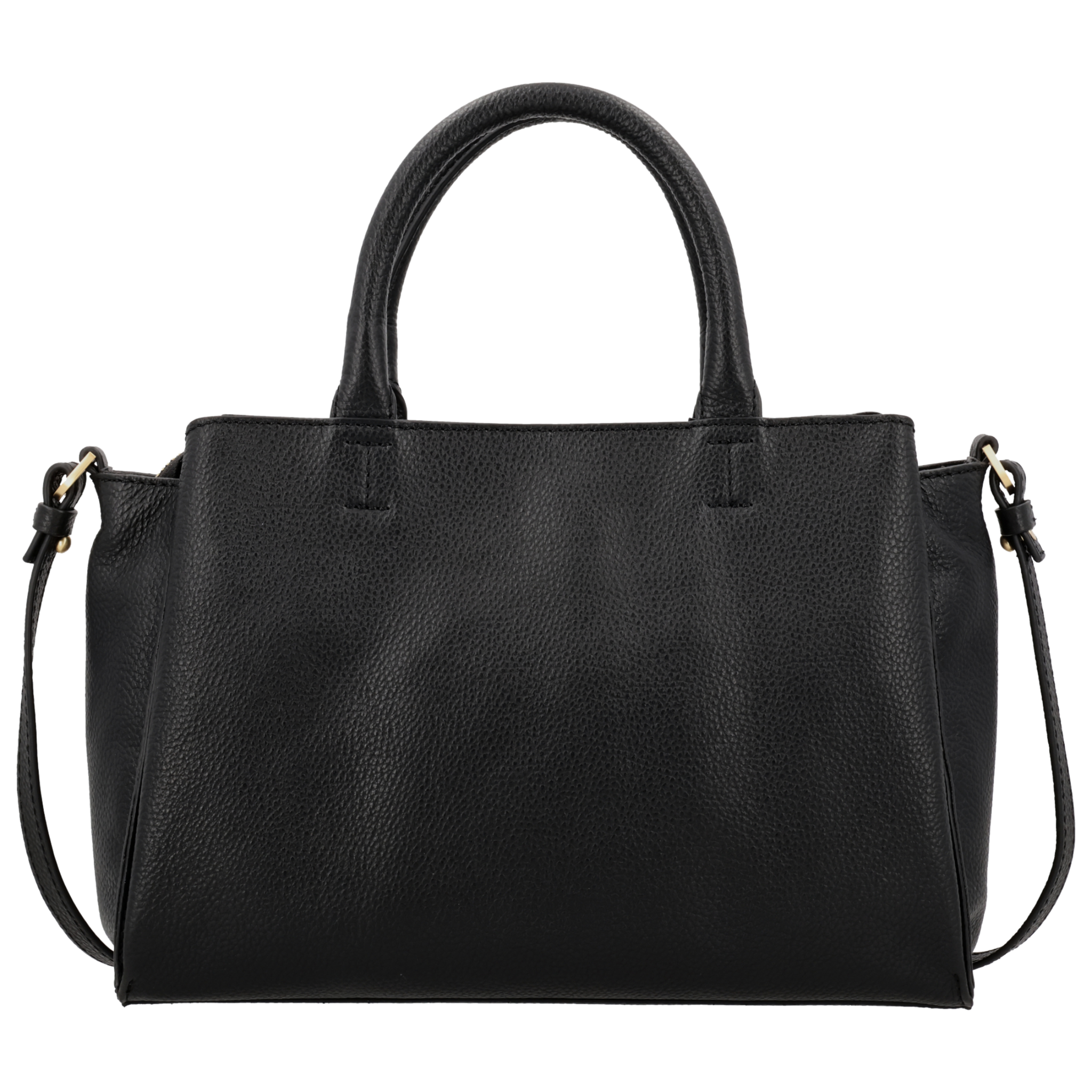 LouLou Dames leren schoudertas Vera Black