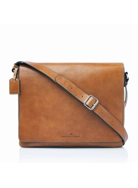 Castelijn & Beerens Mark Messenger 15,6" RFID | lichtbruin
