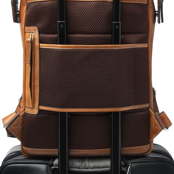 Castelijn & Beerens Laurens Rugzak 15,6" RFID | lichtbruin