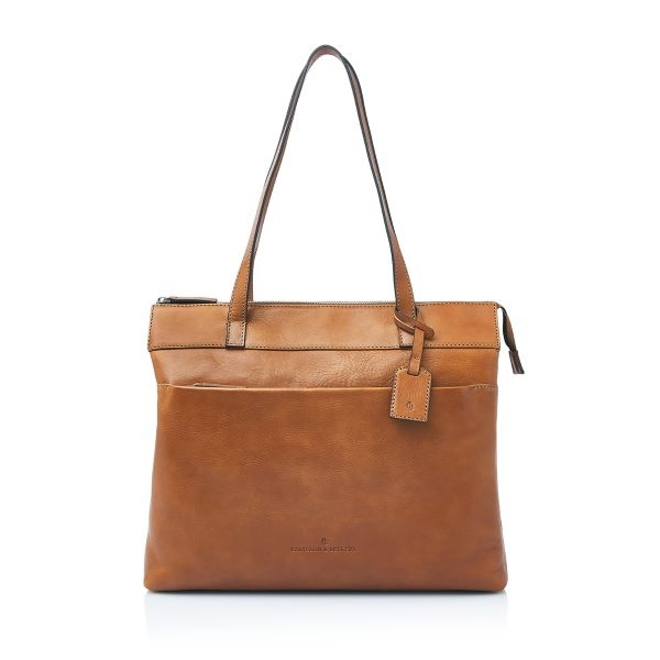 Castelijn & Beerens Lia Laptoptas 15,6" RFID | lichtbruin