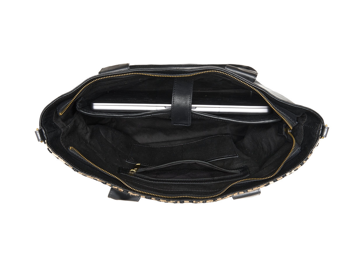 Chabo Romio Jaquard Shopper met laptopvak 14 inch