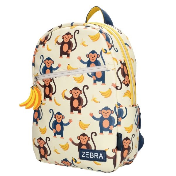 Zebra Boys/Girls rugzak met leuke Aapjes