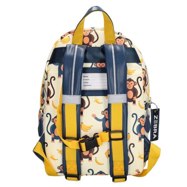 Zebra Boys/Girls rugzak met leuke Aapjes