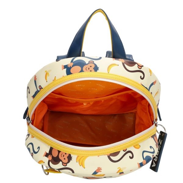 Zebra Boys/Girls rugzak met leuke Aapjes