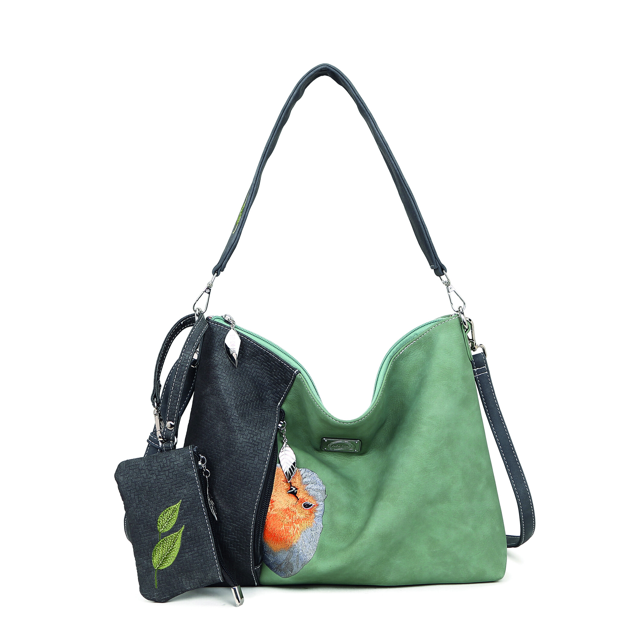 Hi Di Hi Schoudertas Buzz green/cognac BZ03