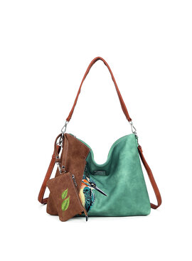 Hi Di Hi Schoudertas Buzz aqua/cognac BZ04